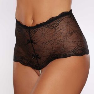 Passion & Pearl High Waisted Lace Thong