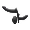 Double Take 10X Vibrating Double Penetration Strap-On Harness