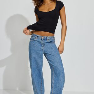 Low Rise Baggy Jeans