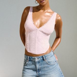 Denim Relaxed A-Line Shorts